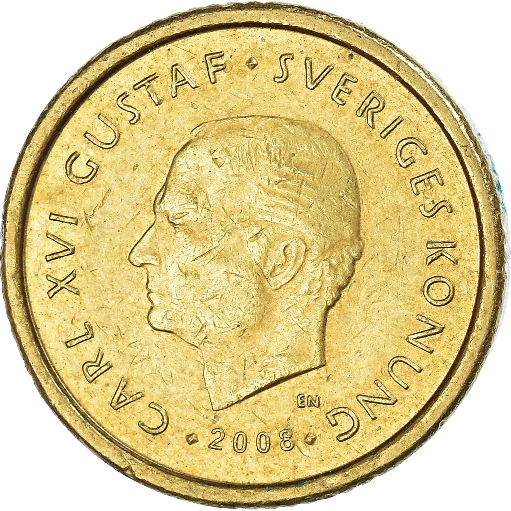 Monnaie, Suède, 10 Kronor, 2008