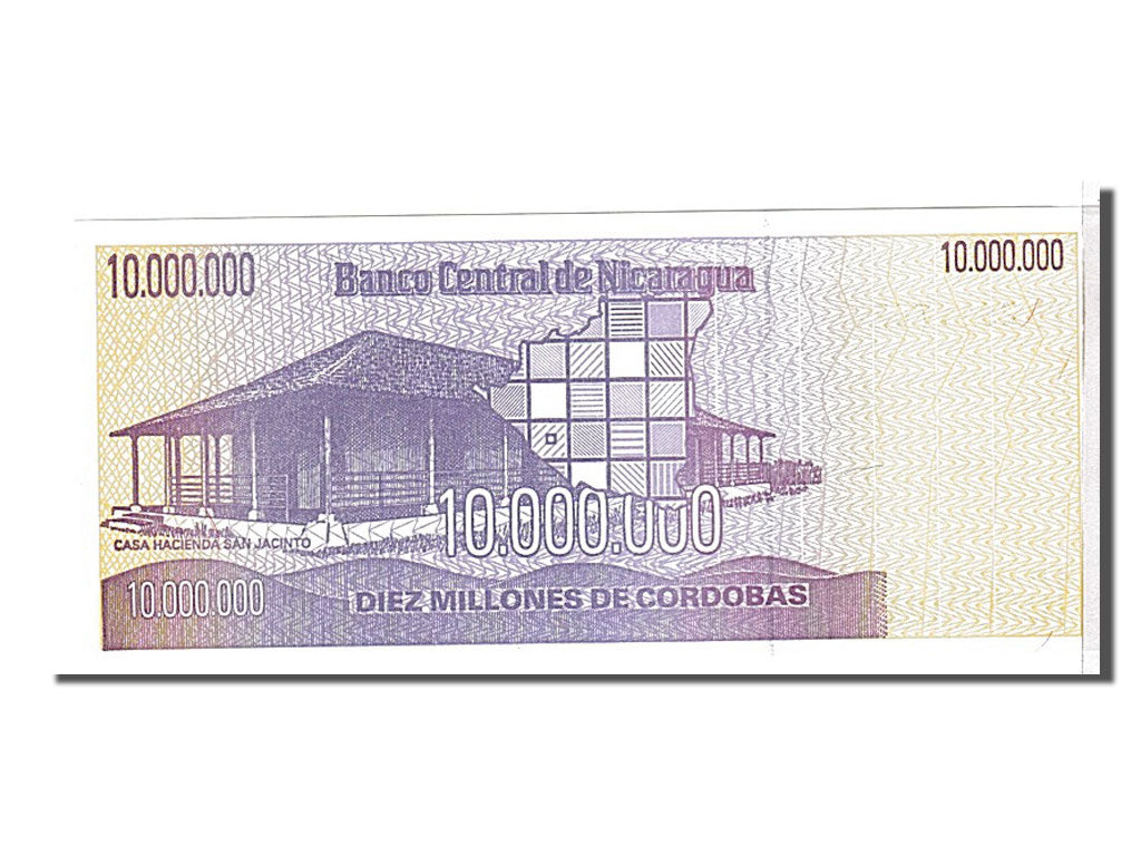 Nicaragua, 10 Million Córdobas, 1990, KM #166, UNC(65-70), FB26117621