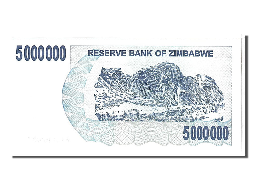 Geldschein, Simbabwe, 5 MillionDollars, 2008, UNZ