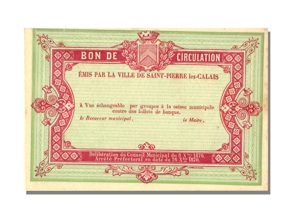 Banknote, 1 Franc, 1870, France, UNC(63)