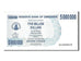 Billete, 5 MillionDollars, 2008, Zimbabue, KM:54, UNC