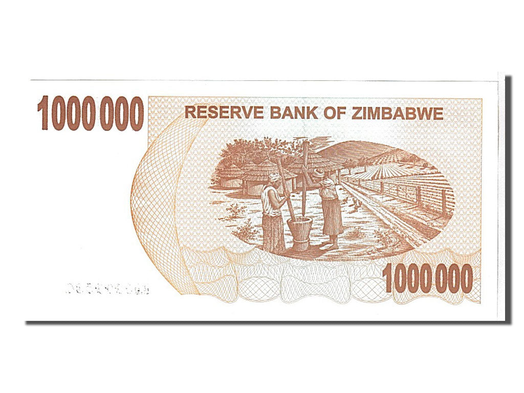 Zimbabwe, 1 Million Dollars, 2008, KM #53, UNC(65-70), AA0999529