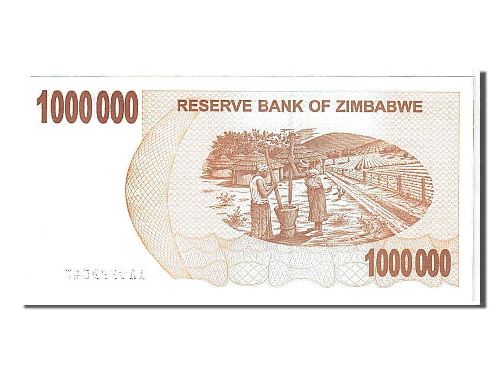 Zimbabwe, 1 Million Dollars, 2008, KM #53, UNC(65-70), AA0999546