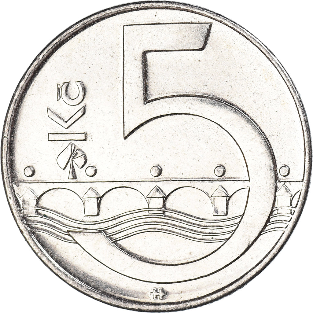 Moneta, Czechy, 5 Korun, 2016