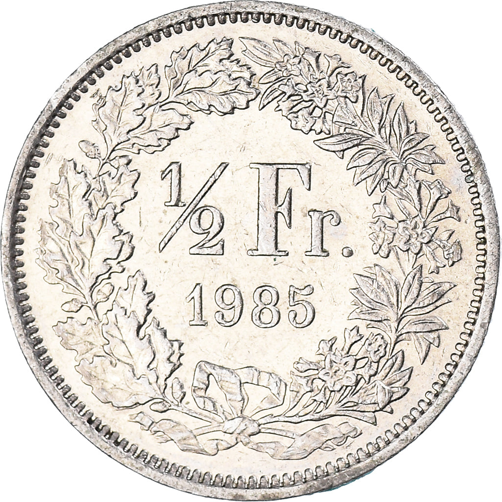 Moneta, Svizzera, 1/2 Franc, 1985