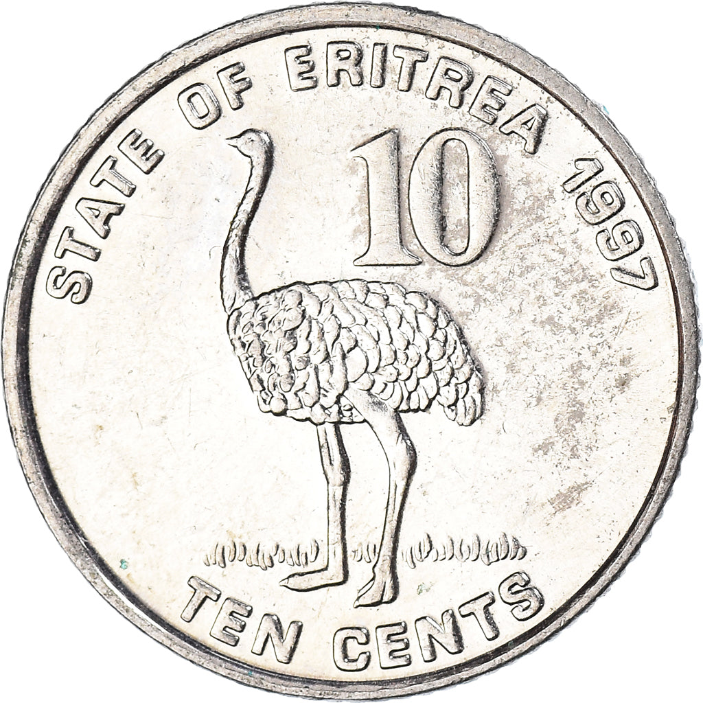 Coin, Eritrea, 10 Cents, 1997