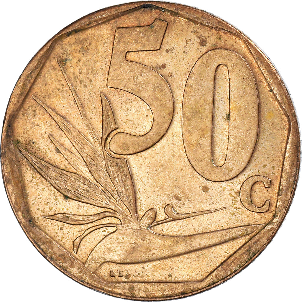 Moneda, Sudáfrica, 50 Cents, 2005