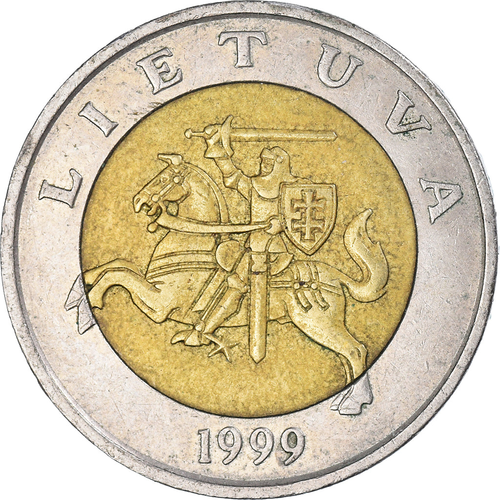 Moneda, Lituania, 5 Litai, 1999