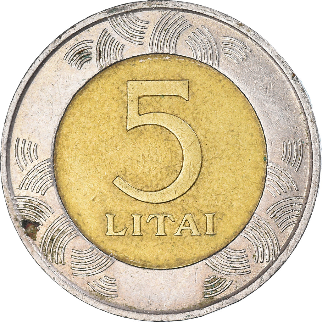 Moneda, Lituania, 5 Litai, 1999