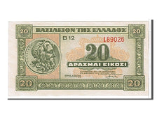 Biljet, Griekenland, 20 Drachmai, 1940, NIEUW