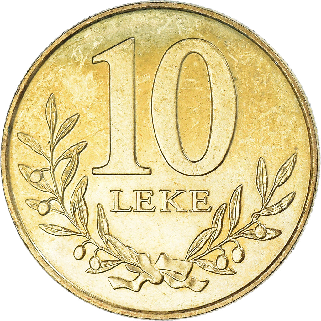 Moneta, Albania, 10 Lekë, 2000