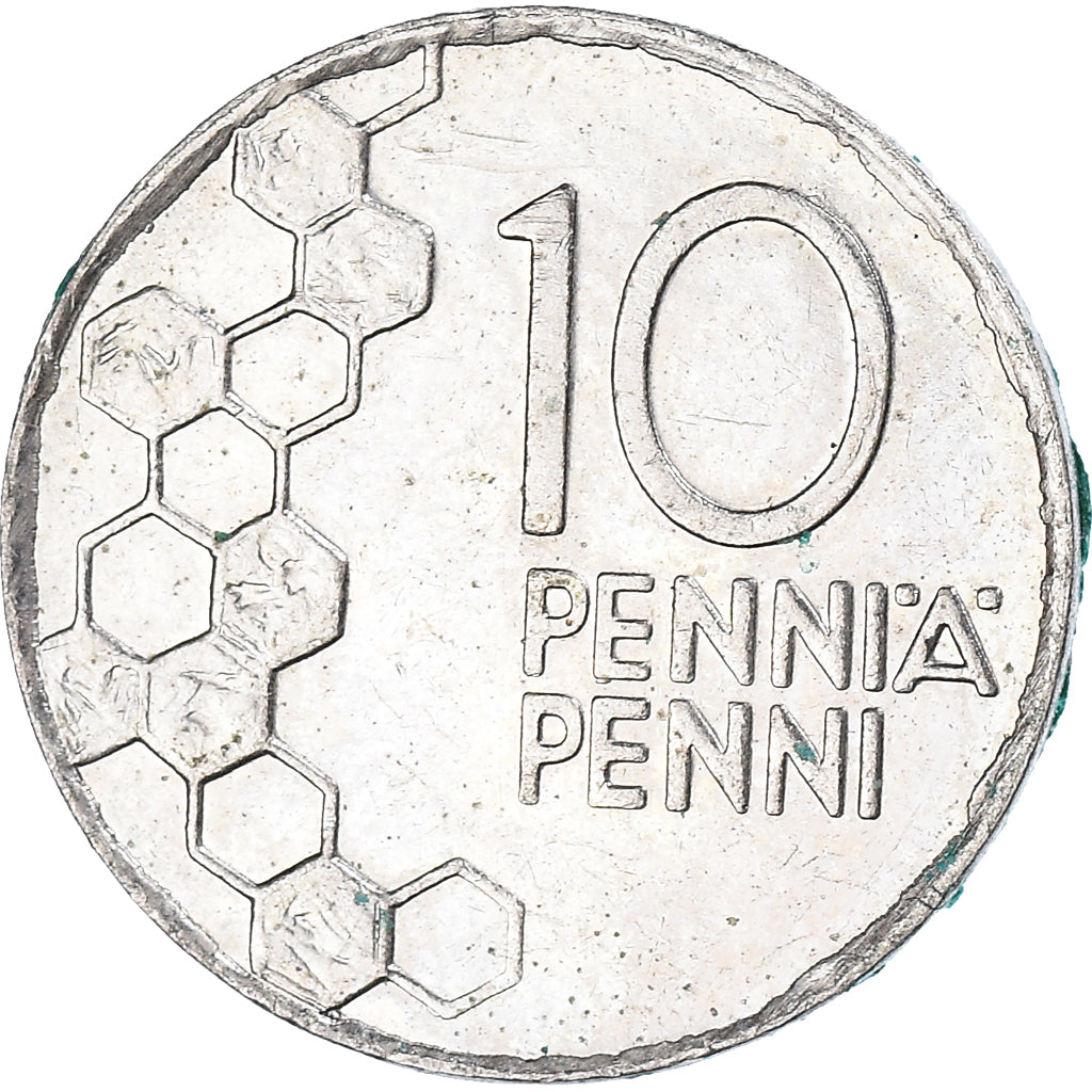 Moeda, Finlândia, 10 Pennia, 1999