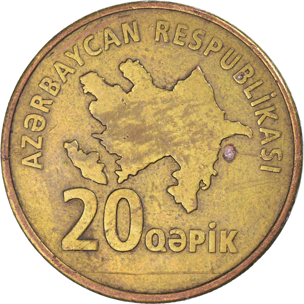 Moneta, Azerbaigian, 20 Qapik, Undated (2006)