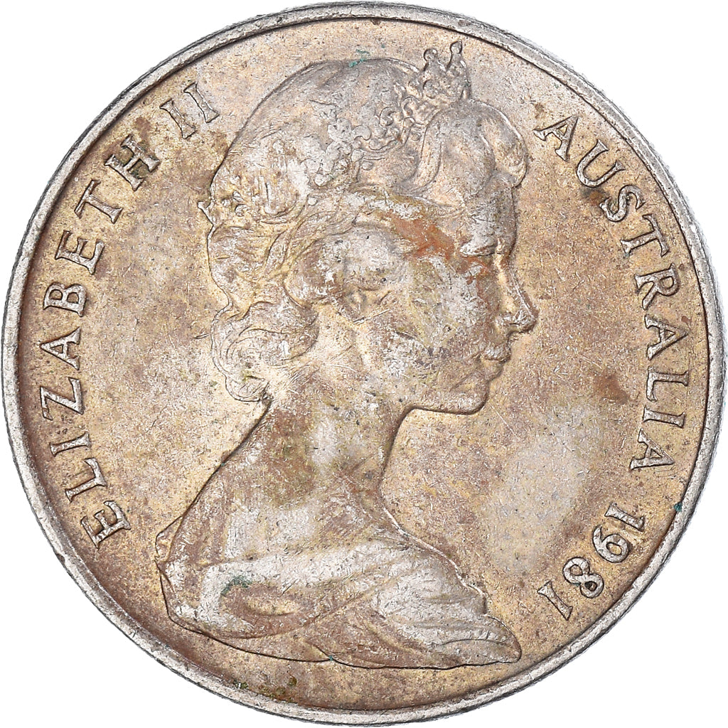 Coin, Australia, 10 Cents, 1981