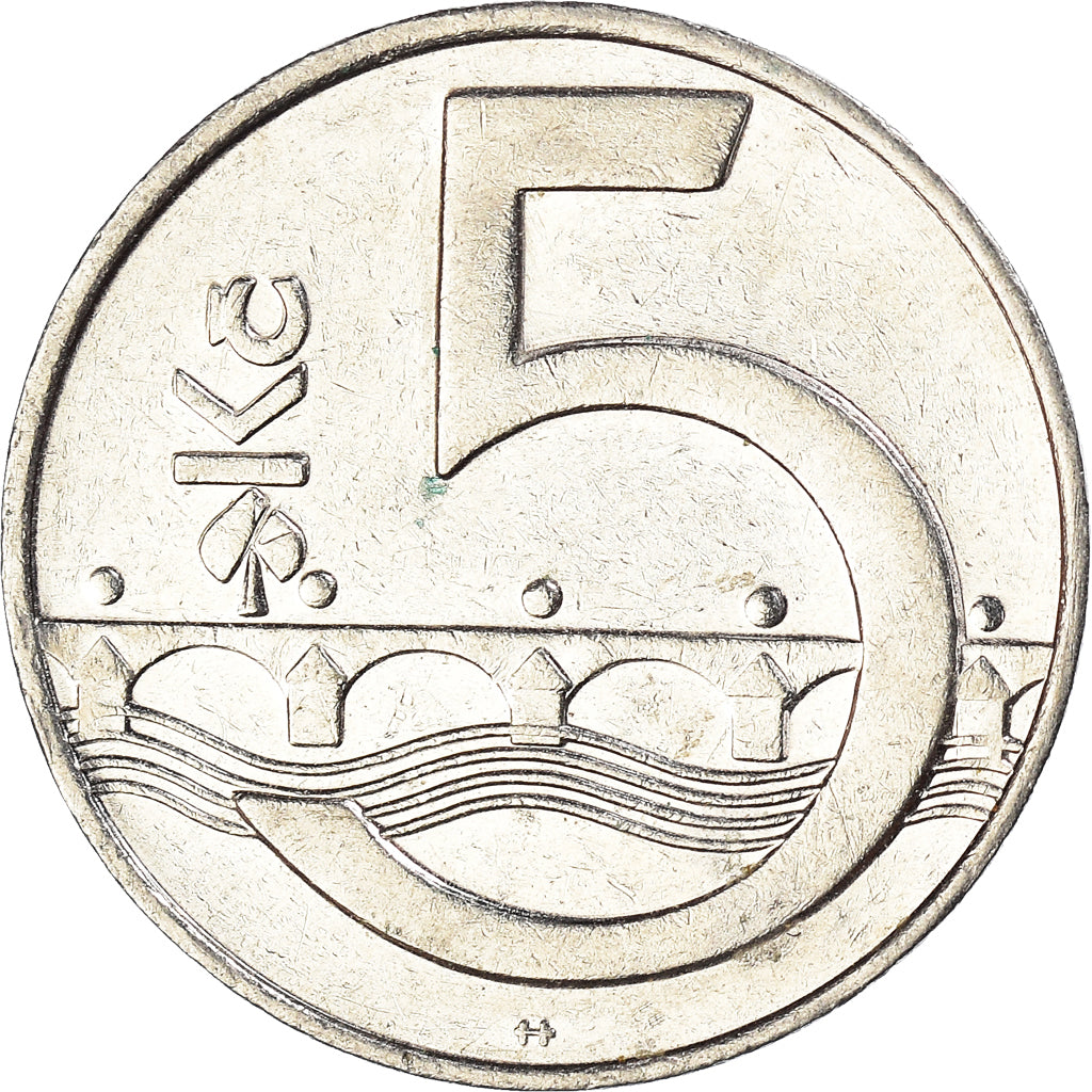 Munten, Tsjechische Republiek, 5 Korun, 1995