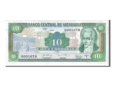 Banknote, Nicaragua, 10 Cordobas, 1990, KM:175, UNC(65-70)