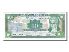 Banknote, Nicaragua, 10 Cordobas, 1990, KM:175, UNC(65-70)