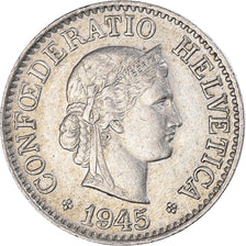 Monnaie, Suisse, 10 Rappen, 1945