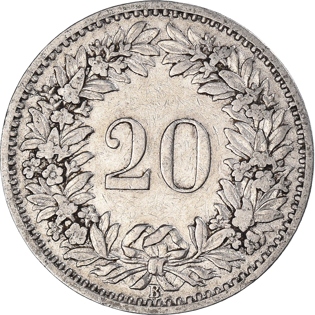 Moneta, Szwajcaria, 20 Rappen, 1891