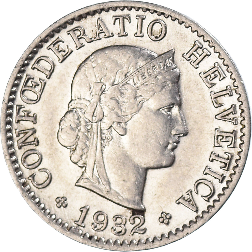 Moneda, Suiza, 5 Rappen, 1932