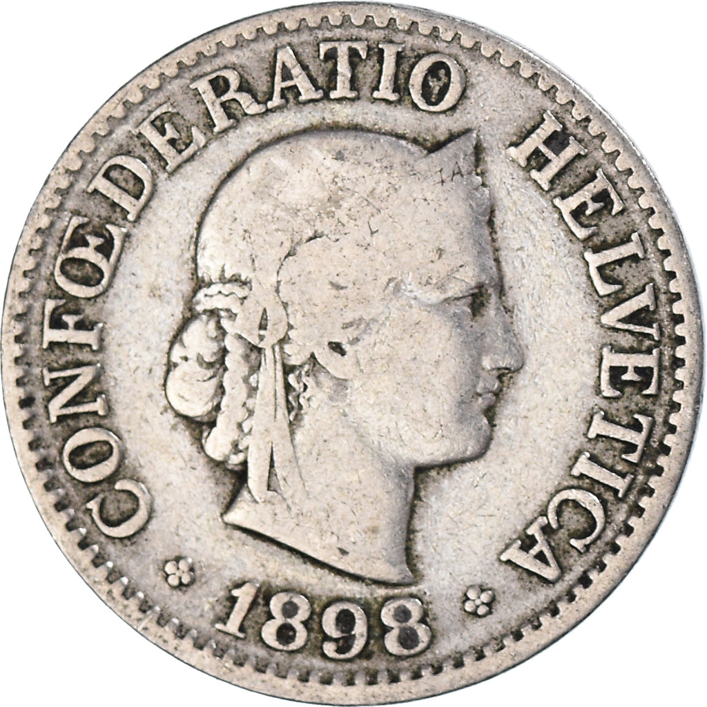 Münze, Schweiz, 10 Rappen, 1898