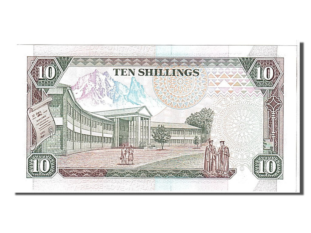Banknote, Kenya, 10 Shillings, 1993, KM:24e, UNC(65-70)