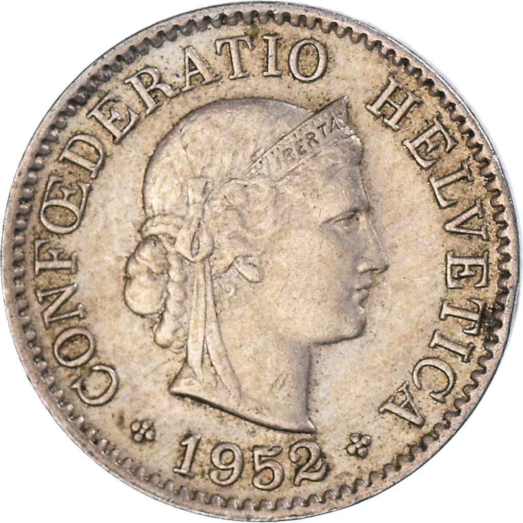 Moneta, Szwajcaria, 5 Rappen, 1952
