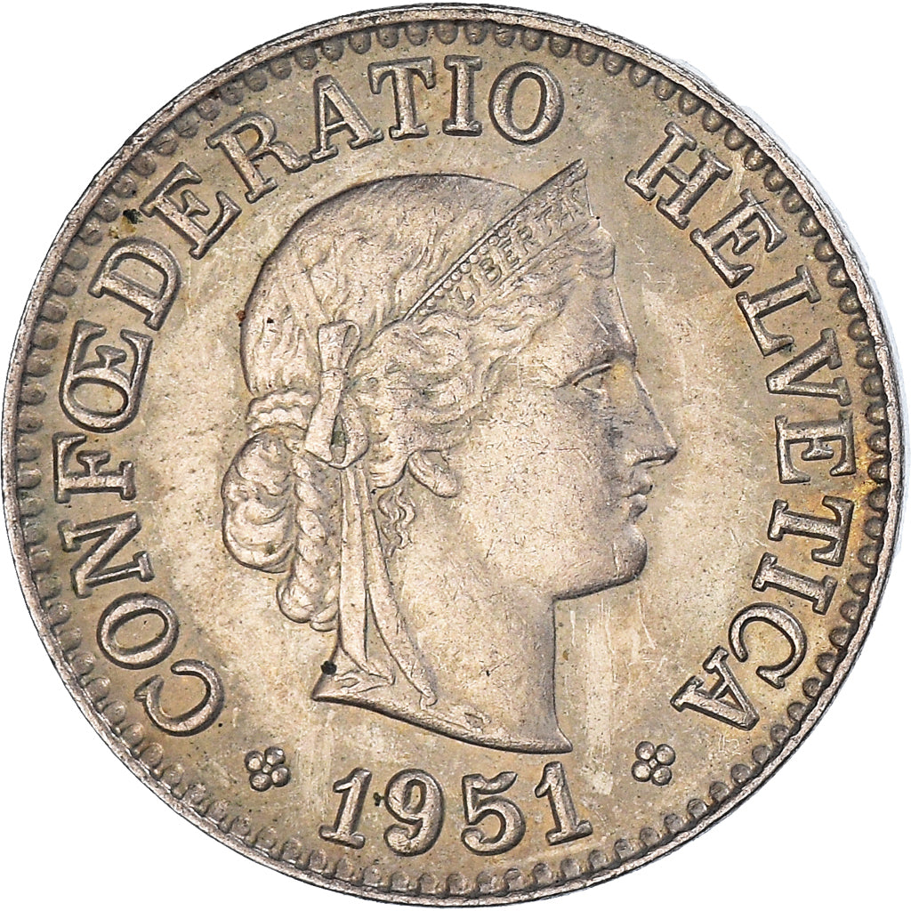 Moneta, Szwajcaria, 10 Rappen, 1951