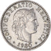 Monnaie, Suisse, 20 Rappen, 1960