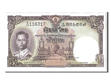 Thailand, 5 Baht, 1956, KM #75d, UNC(65-70), Q133116317