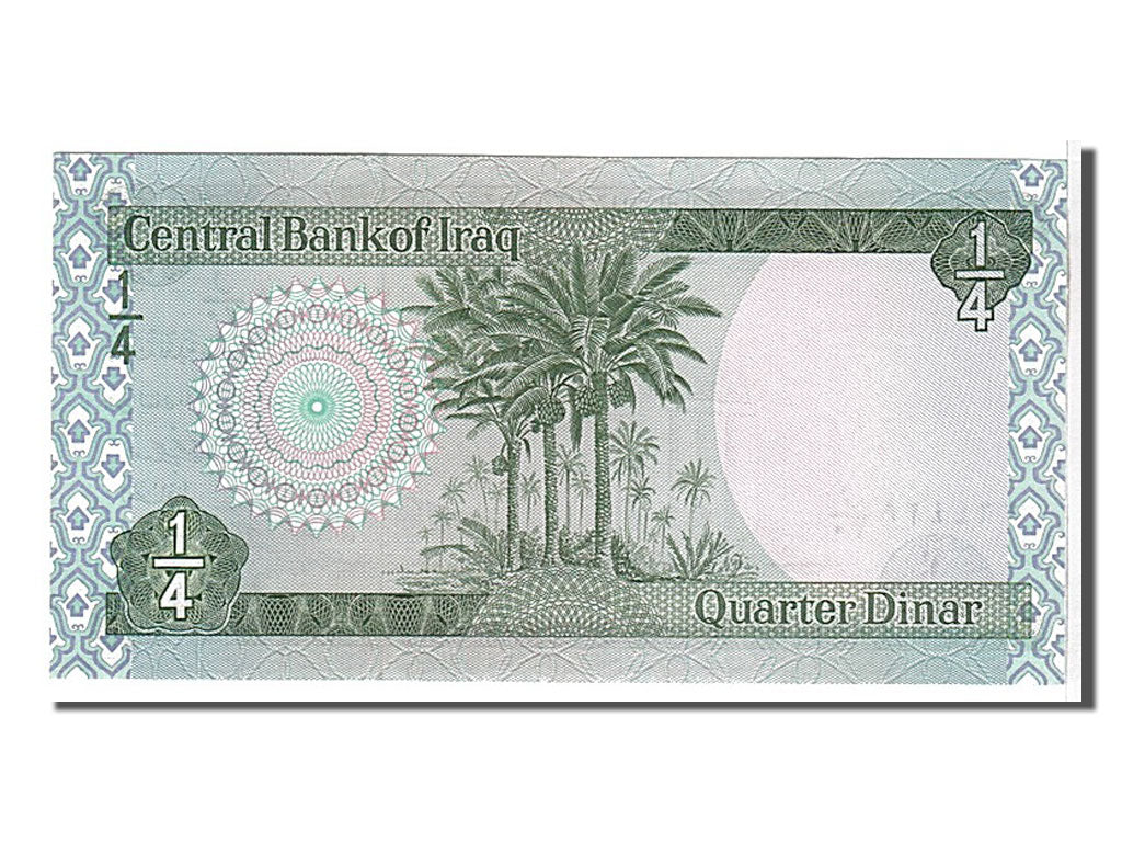 Biljet, Irak, 1/4 Dinar, 1973, KM:61, NIEUW