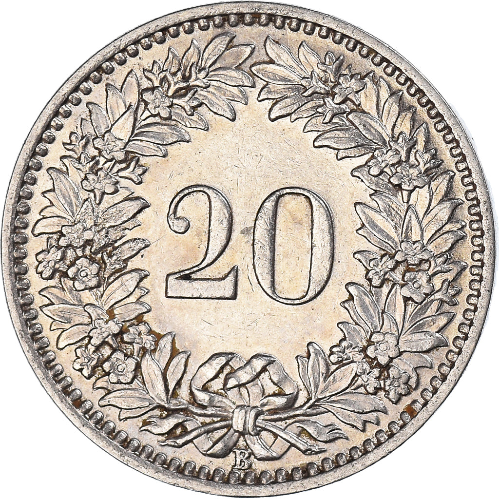 Monnaie, Suisse, 20 Rappen, 1925