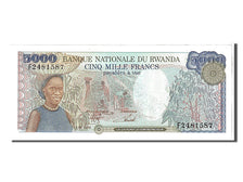 Banknote, Rwanda, 5000 Francs, 1988, KM:22, UNC(65-70)