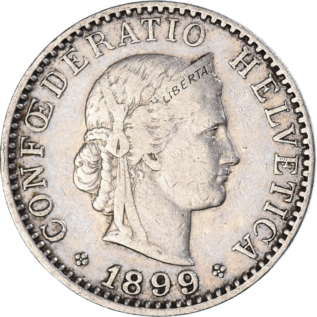 Coin, Switzerland, 20 Rappen, 1899