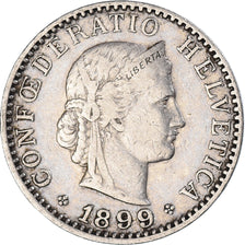 Coin, Switzerland, 20 Rappen, 1899