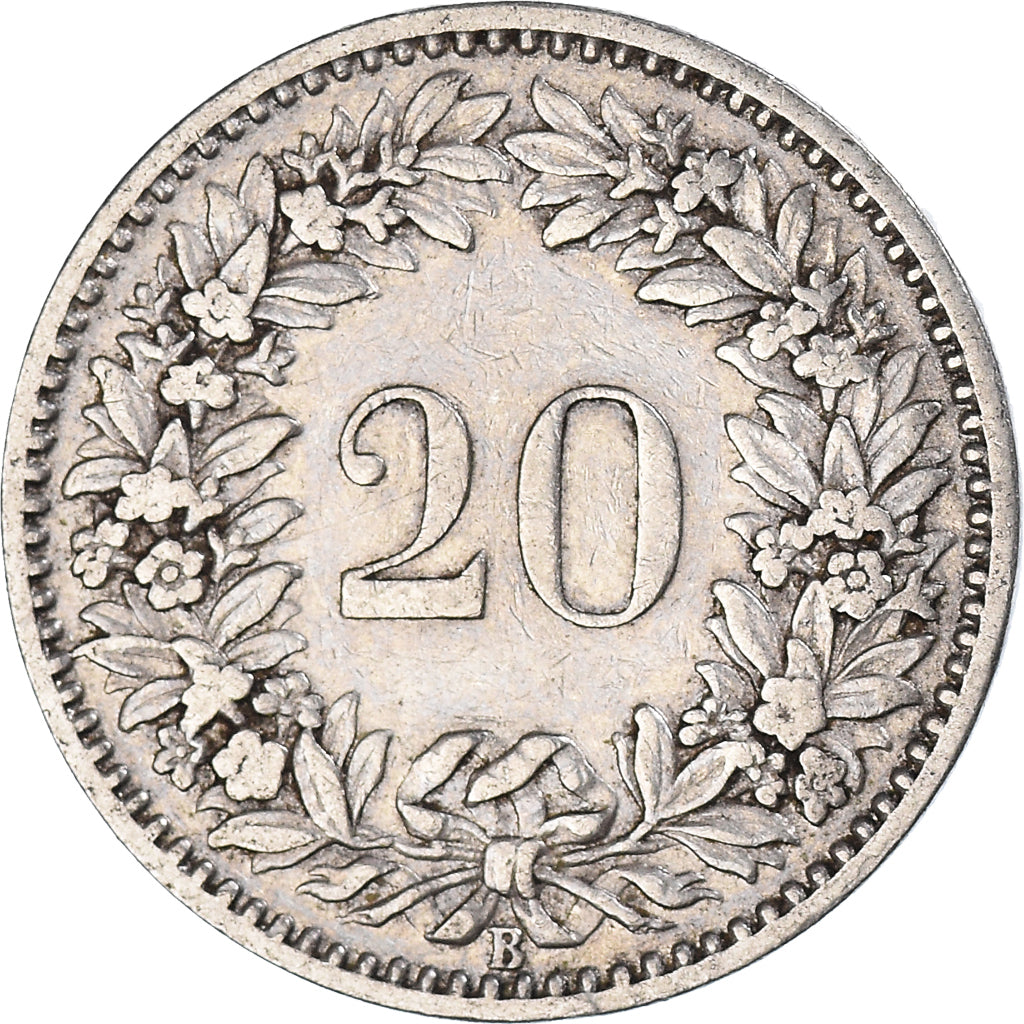 Coin, Switzerland, 20 Rappen, 1899