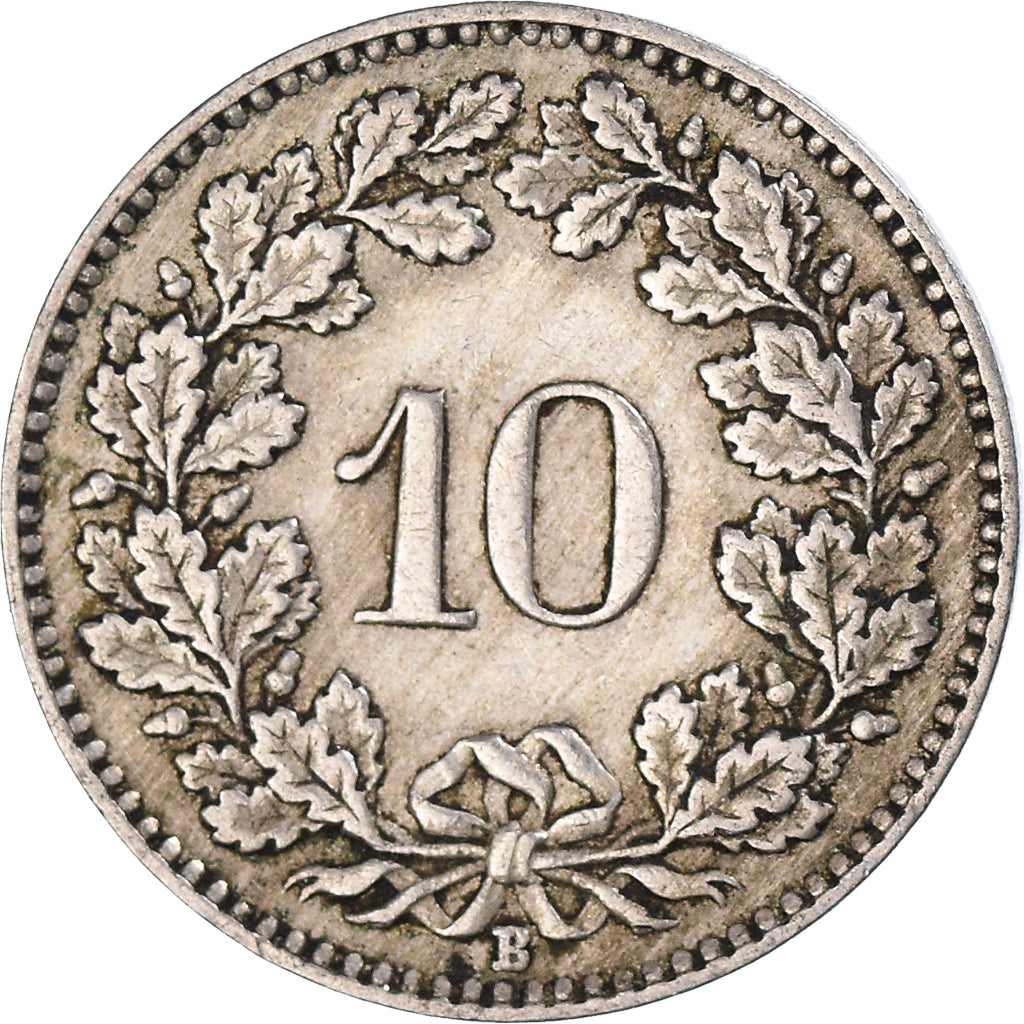 Moeda, Suíça, 10 Rappen, 1927