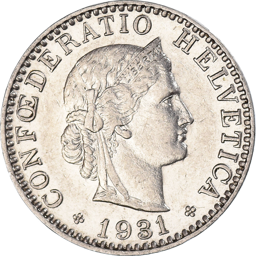 Moneta, Szwajcaria, 20 Rappen, 1931