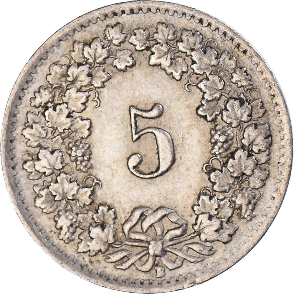 Moneta, Szwajcaria, 5 Rappen, 1948