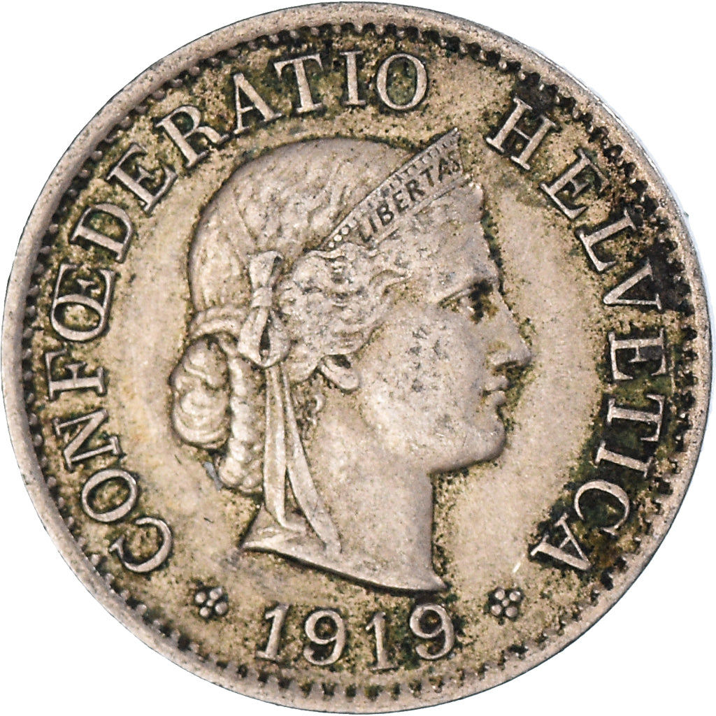 Moneda, Suiza, 5 Rappen, 1919