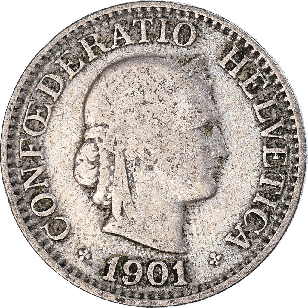 Coin, Switzerland, 10 Rappen, 1901