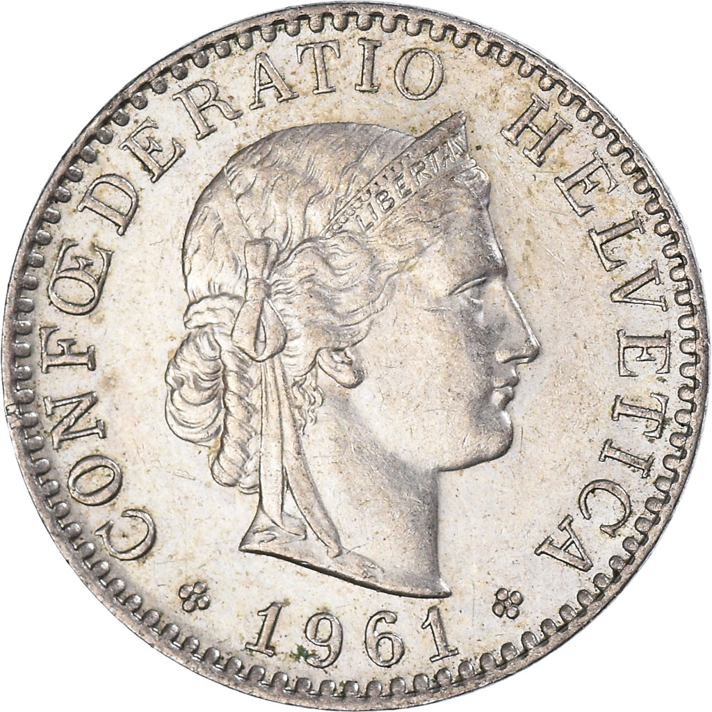 Moeda, Suíça, 20 Rappen, 1961
