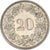 Moneda, Suiza, 20 Rappen, 1961