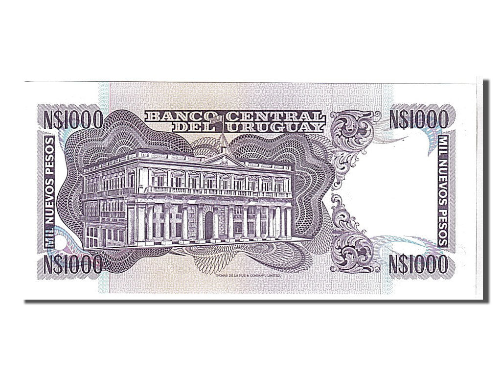 Banknote, Uruguay, 1000 Nuevos Pesos, 1992, KM:64Ab, UNC(65-70)