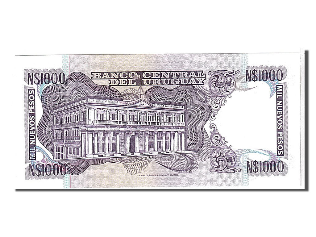 Banknote, Uruguay, 1000 Nuevos Pesos, 1992, KM:64Ab, UNC(65-70)