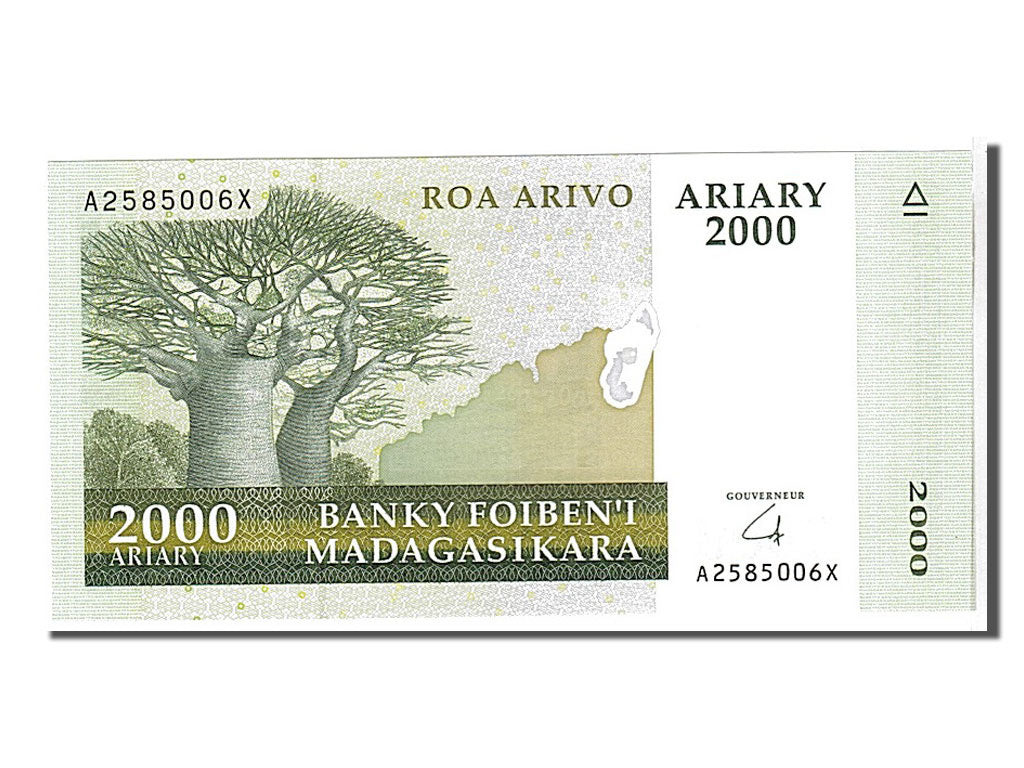 Billete, 2000 Ariary, 2006, Madagascar, KM:90a, UNC