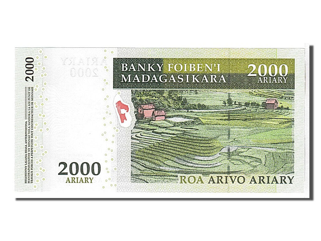 Billete, 2000 Ariary, 2006, Madagascar, UNC