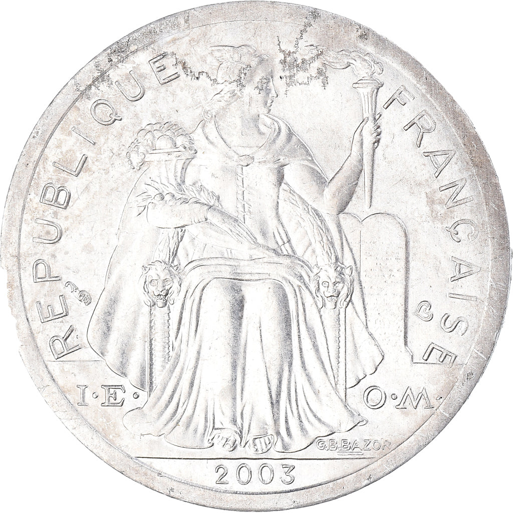 Moneta, Nowa Kaledonia, 2 Francs, 2003