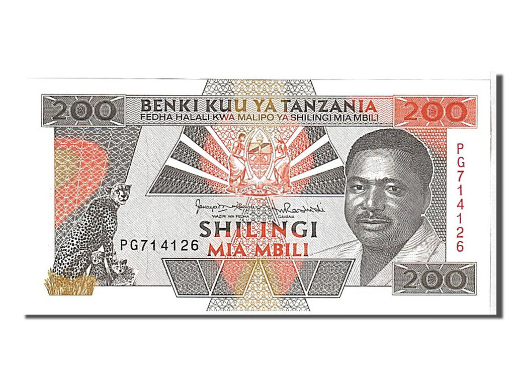 Banknote, Tanzania, 200 Shilingi, 1993, KM:25b, UNC(65-70)