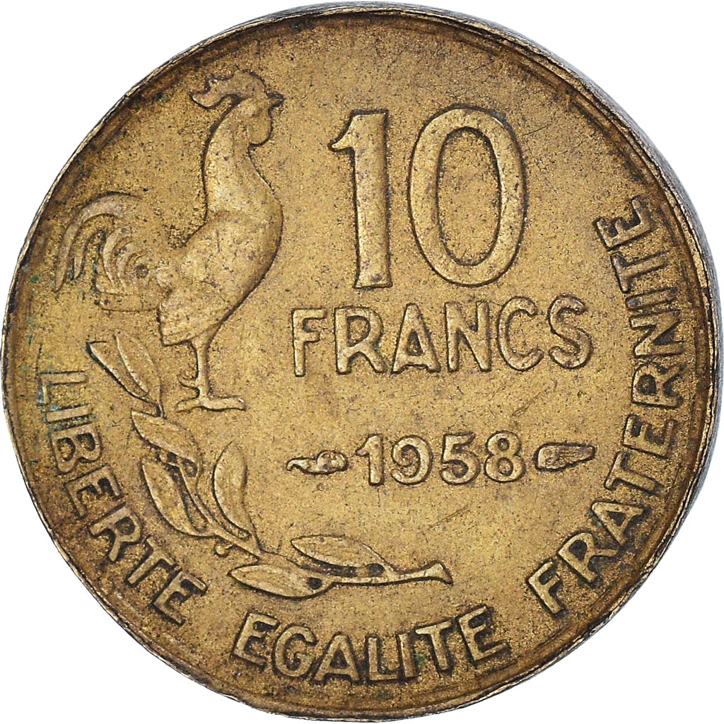 Münze, Frankreich, 10 Francs, 1958